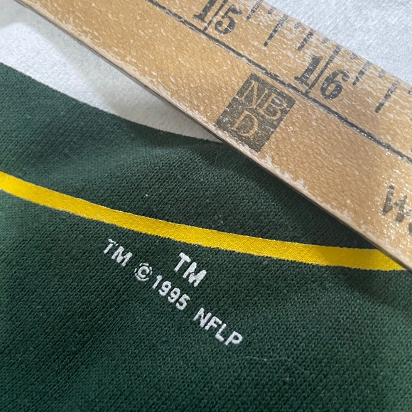 Vintage Logo 7 Green‎ Bay Packers Sweatshirt  Crew Neck Sweater Extra Large XL - Picture 3 of 7
